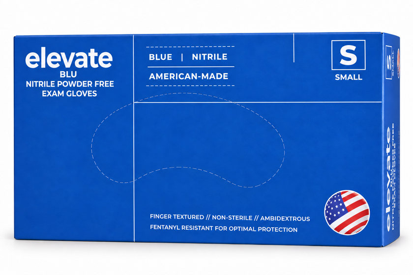Front-facing Elevate BLU glove box